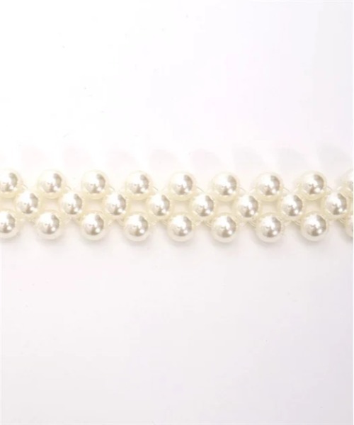 axes femme（アクシーズファム）の「スノークリスタルパールベルト（ベルト・レディース・シルバー/ホワイト・FREE）」の7枚目の写真