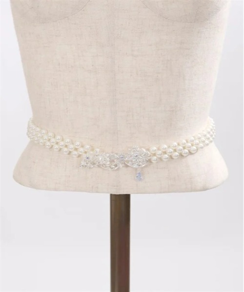 axes femme（アクシーズファム）の「スノークリスタルパールベルト（ベルト・レディース・シルバー/ホワイト・FREE）」の11枚目の写真