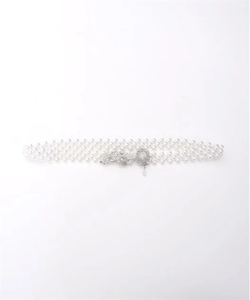 axes femme（アクシーズファム）の「スノークリスタルパールベルト（ベルト・レディース・シルバー/ホワイト・FREE）」の12枚目の写真