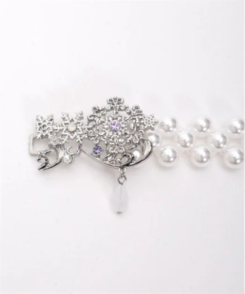 axes femme（アクシーズファム）の「スノークリスタルパールベルト（ベルト・レディース・シルバー/ホワイト・FREE）」の13枚目の写真