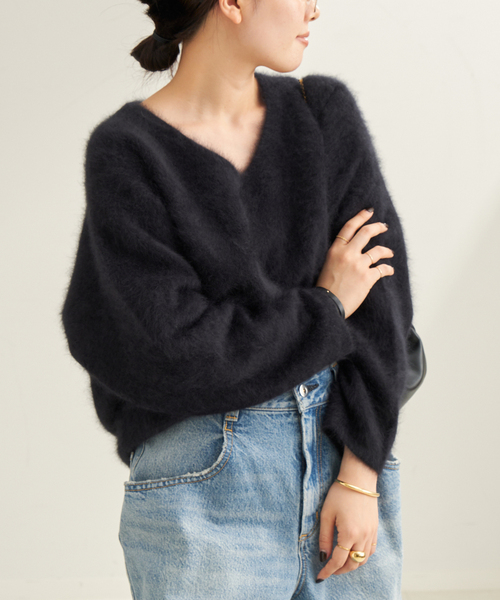 セール】Fur V Nuance プルオーバー（ニット/セーター）｜Plage