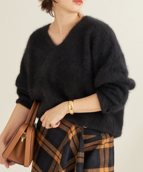 セール】Fur V Nuance プルオーバー（ニット/セーター）｜Plage