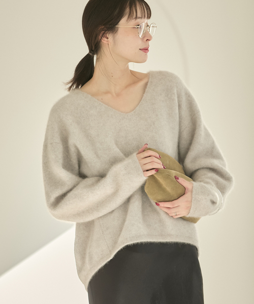セール】Fur V Nuance プルオーバー（ニット/セーター）｜Plage