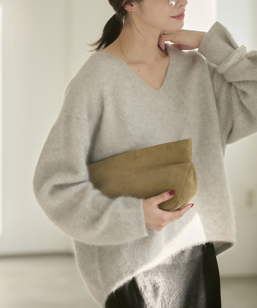 セール】Fur V Nuance プルオーバー（ニット/セーター）｜Plage