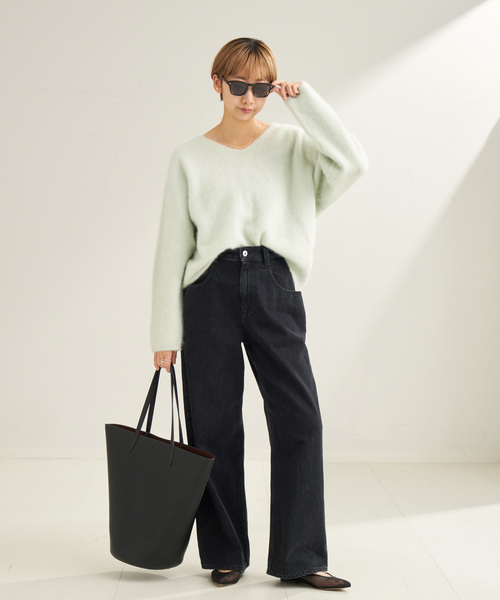 極美品✨プラージュ　25ss Nuance Knit プルオーバー　ベージュF Nuance Knit プルオーバー（ニット／セーター）｜Plage