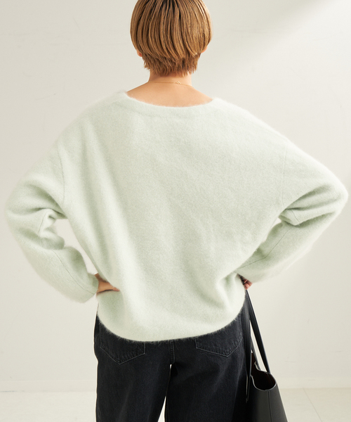 極美品✨プラージュ　25ss Nuance Knit プルオーバー　ベージュF Nuance Knit プルオーバー（ニット／セーター）｜Plage