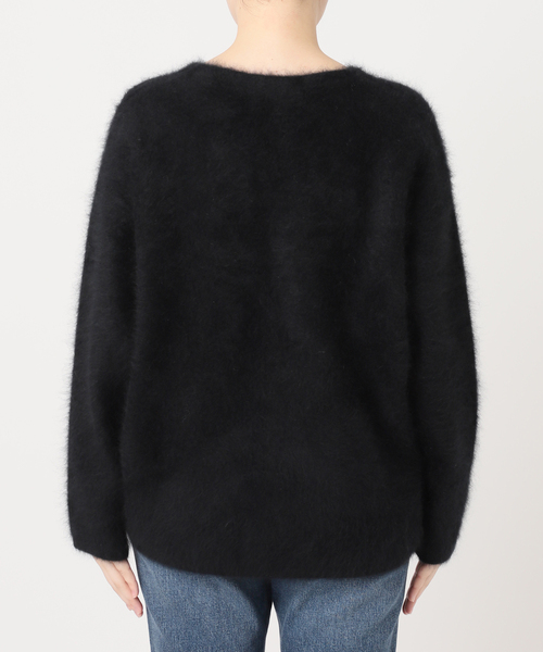 【plage】Cashmere Mix Fur 深Vプルオーバー plage（プラージュ）の「Cashmere Mix Fur 深Vプルオーバー