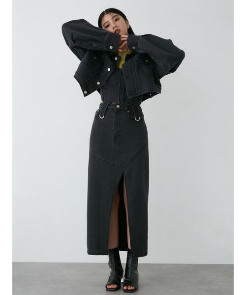 【SET UP対応】ガーターデニムビスチェ（その他トップス）｜MURUA（ムルーア）