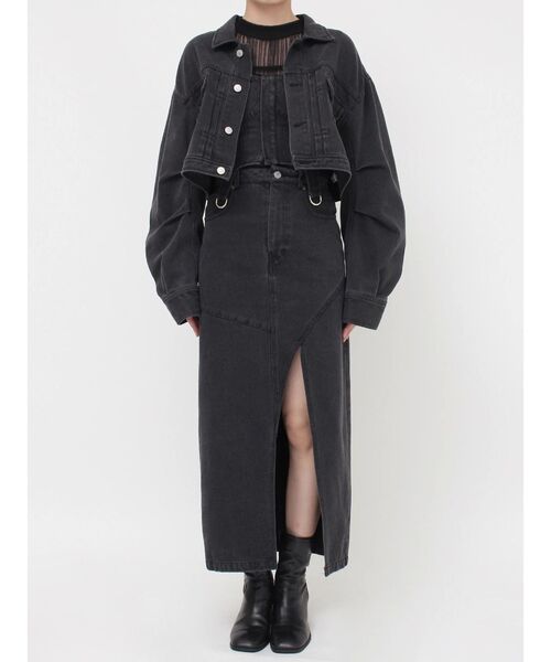 【SET UP対応】ガーターデニムビスチェ（その他トップス）｜MURUA（ムルーア）