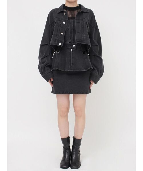 【SET UP対応】ガーターデニムビスチェ（その他トップス）｜MURUA（ムルーア）