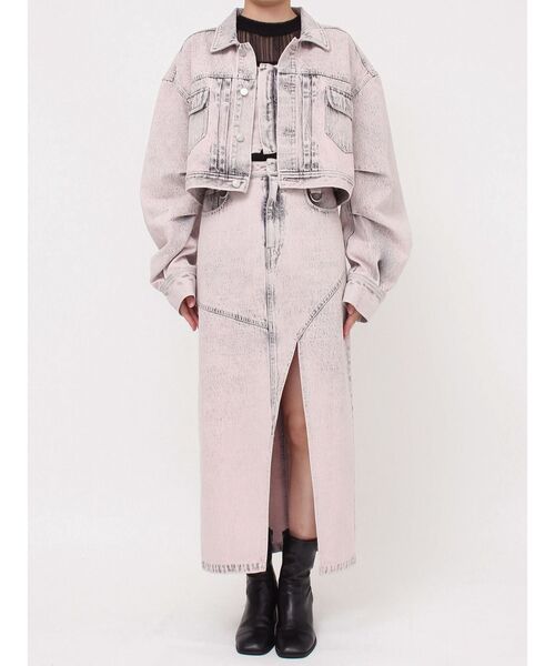 【SET UP対応】ガーターデニムビスチェ（その他トップス）｜MURUA（ムルーア）