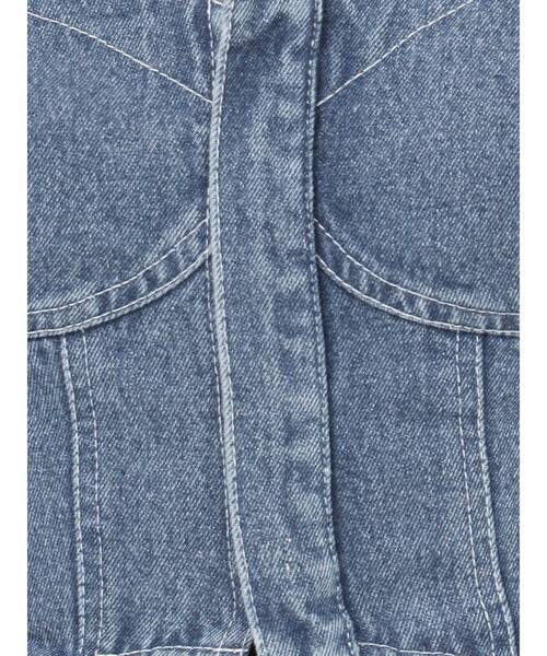 【SET UP対応】ガーターデニムビスチェ（その他トップス）｜MURUA（ムルーア）