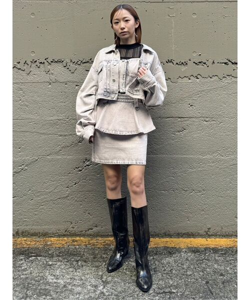 【SET UP対応】ガーターデニムビスチェ（その他トップス）｜MURUA（ムルーア）