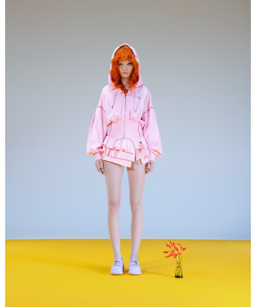 PAMEO POSE（パメオポーズ）の「I Heart PP Sweat Mini Belt（ベルト・レディース・グレー/ピンク/ブラック・FREE）」の13枚目の写真