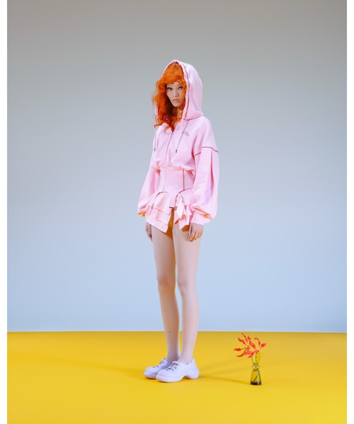 PAMEO POSE（パメオポーズ）の「I Heart PP Sweat Mini Belt（ベルト・レディース・グレー/ピンク/ブラック・FREE）」の14枚目の写真
