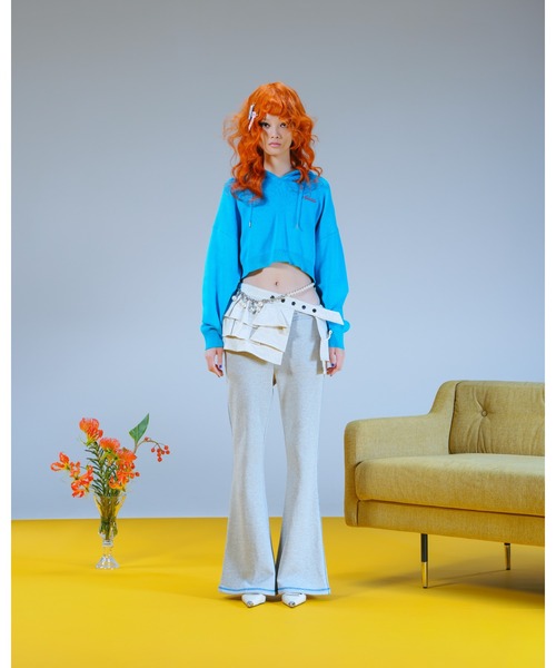 PAMEO POSE（パメオポーズ）の「I Heart PP Sweat Mini Belt（ベルト・レディース・グレー/ピンク/ブラック・FREE）」の17枚目の写真