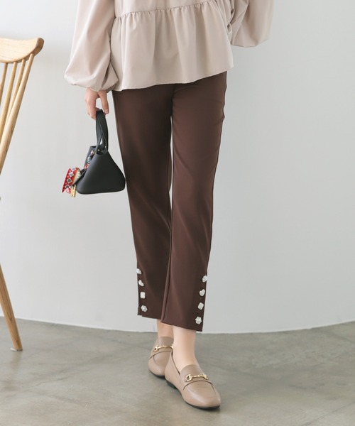 MERAKI(メラキ)の「ビジューパンツ(その他パンツ・レディース・アイボリー/ブラック/グレー/ブラウン/ベージュ・L/M/S)」の7枚目の写真