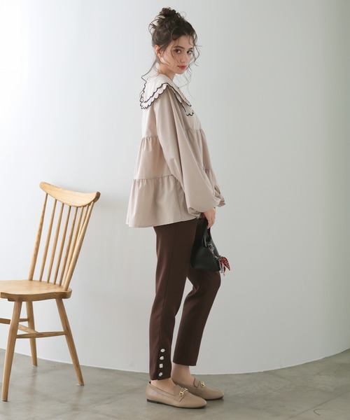 MERAKI(メラキ)の「ビジューパンツ(その他パンツ・レディース・アイボリー/ブラック/グレー/ブラウン/ベージュ・L/M/S)」の8枚目の写真