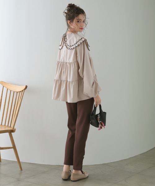 MERAKI(メラキ)の「ビジューパンツ(その他パンツ・レディース・アイボリー/ブラック/グレー/ブラウン/ベージュ・L/M/S)」の9枚目の写真