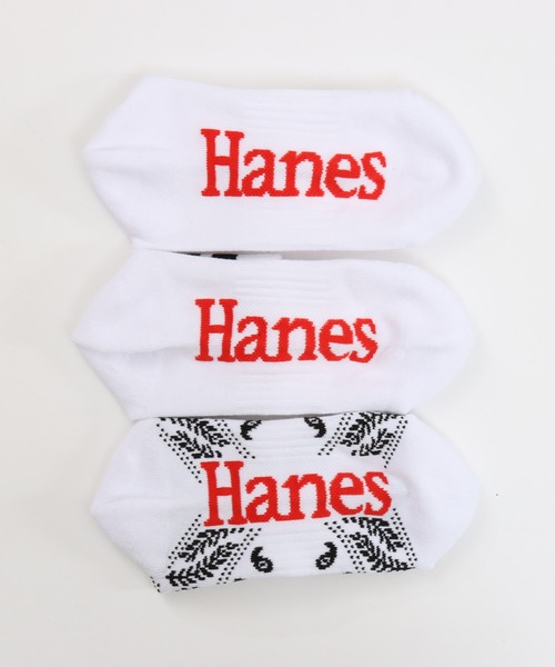 HANES(ヘインズ)の「【Hanes/ヘインズ】メンズ 【3足組】 クォーターレングスソックス(ソックス/靴下・メンズ・ホワイト/ブラック・MEDIUM/SMALL)」の5枚目の写真