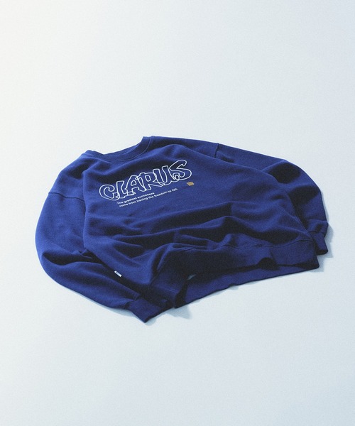 Adoon plain（アドーンプレーン）の「HANDWRITTEN LOGO SWEAT / 手書き風ロゴスウェット（スウェット・メンズ・ボルドー/ネイビー・MEDIUM/LARGE）」の2枚目の写真