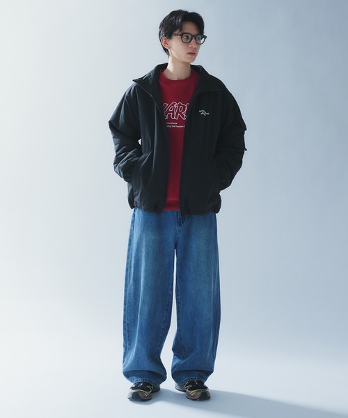 Adoon plain（アドーンプレーン）の「HANDWRITTEN LOGO SWEAT / 手書き風ロゴスウェット（スウェット・メンズ・ボルドー/ネイビー・MEDIUM/LARGE）」の4枚目の写真