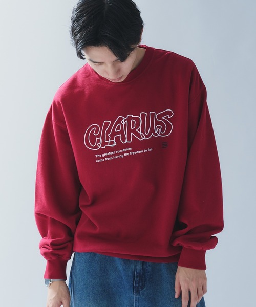 Adoon plain（アドーンプレーン）の「HANDWRITTEN LOGO SWEAT / 手書き風ロゴスウェット（スウェット・メンズ・ボルドー/ネイビー・MEDIUM/LARGE）」の9枚目の写真