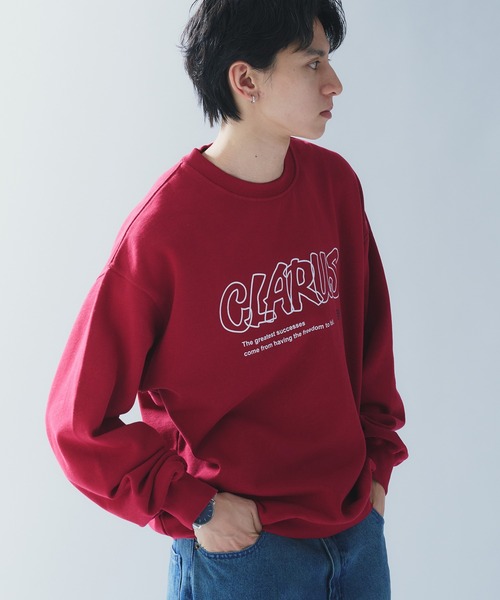 Adoon plain（アドーンプレーン）の「HANDWRITTEN LOGO SWEAT / 手書き風ロゴスウェット（スウェット・メンズ・ボルドー/ネイビー・MEDIUM/LARGE）」の18枚目の写真