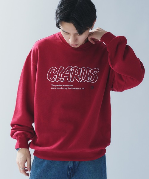 Adoon plain（アドーンプレーン）の「HANDWRITTEN LOGO SWEAT / 手書き風ロゴスウェット（スウェット・メンズ・ボルドー/ネイビー・MEDIUM/LARGE）」の19枚目の写真