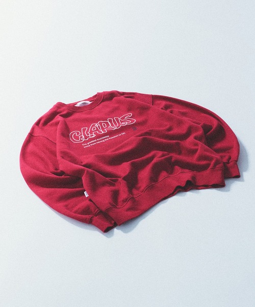 Adoon plain（アドーンプレーン）の「HANDWRITTEN LOGO SWEAT / 手書き風ロゴスウェット（スウェット・メンズ・ボルドー/ネイビー・MEDIUM/LARGE）」の8枚目の写真