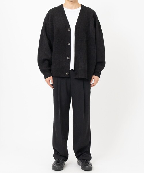 THE PERMANENT EYE(ザパーマネントアイ)の「CASHMERE REVERSIBLE CARDIGAN(カーディガン/ボレロ・メンズ・ブラック/ダークオレンジ/ブルー/グリーン/ダークグレー・48/44)」の22枚目の写真