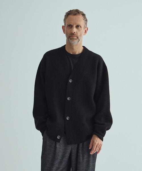 レオナール❤️ブラックカーディガン　リバーシブル‼️ CASHMERE REVERSIBLE CARDIGAN（カーディガン/ボレロ）｜THE PERMANENT