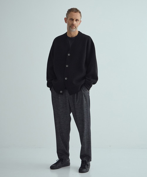 THE PERMANENT EYE(ザパーマネントアイ)の「CASHMERE REVERSIBLE CARDIGAN(カーディガン/ボレロ・メンズ・ブラック/ダークオレンジ/ブルー/グリーン/ダークグレー・48/44)」の6枚目の写真