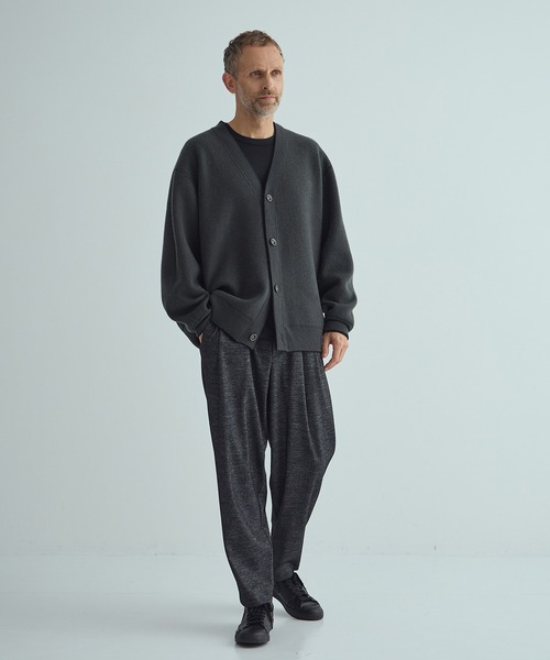 THE PERMANENT EYE(ザパーマネントアイ)の「CASHMERE REVERSIBLE CARDIGAN(カーディガン/ボレロ・メンズ・ブラック/ダークオレンジ/ブルー/グリーン/ダークグレー・48/44)」の7枚目の写真