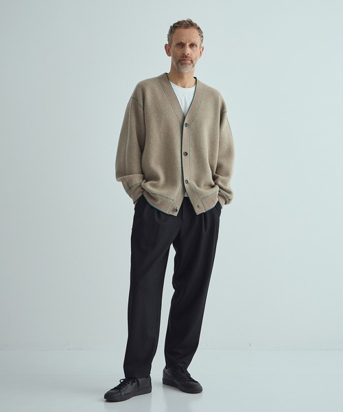 THE PERMANENT EYE(ザパーマネントアイ)の「CASHMERE REVERSIBLE CARDIGAN(カーディガン/ボレロ・メンズ・ブラック/ダークオレンジ/ブルー/グリーン/ダークグレー・48/44)」の11枚目の写真