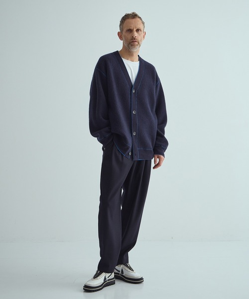 THE PERMANENT EYE(ザパーマネントアイ)の「CASHMERE REVERSIBLE CARDIGAN(カーディガン/ボレロ・メンズ・ブラック/ダークオレンジ/ブルー/グリーン/ダークグレー・48/44)」の13枚目の写真