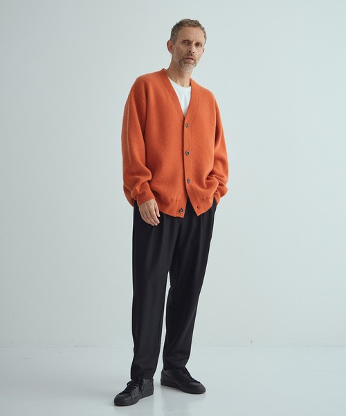 THE PERMANENT EYE(ザパーマネントアイ)の「CASHMERE REVERSIBLE CARDIGAN(カーディガン/ボレロ・メンズ・ブラック/ダークオレンジ/ブルー/グリーン/ダークグレー・48/44)」の14枚目の写真