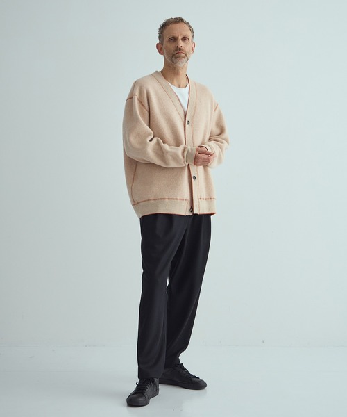 THE PERMANENT EYE(ザパーマネントアイ)の「CASHMERE REVERSIBLE CARDIGAN(カーディガン/ボレロ・メンズ・ブラック/ダークオレンジ/ブルー/グリーン/ダークグレー・48/44)」の15枚目の写真