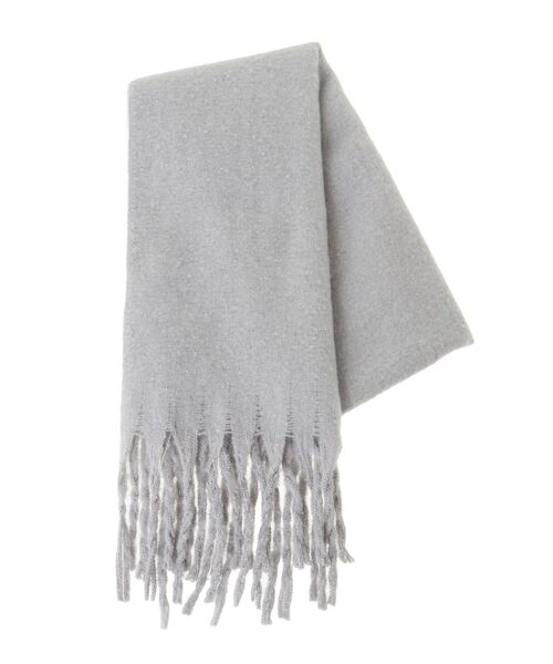 Green Parks(グリーンパークス)の「・ソリッドスラブニットマフラー(マフラー・レディース・オレンジ/ライトグレー/ライトグリーン/ブラック/ブルー/オフホワイト・FREE)」の13枚目の写真