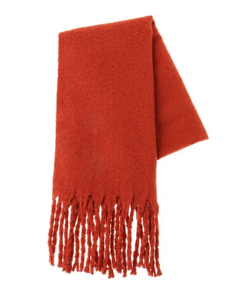 Green Parks(グリーンパークス)の「・ソリッドスラブニットマフラー(マフラー・レディース・オレンジ/ライトグレー/ライトグリーン/ブラック/ブルー/オフホワイト・FREE)」の15枚目の写真