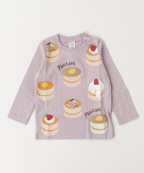 CHEEK ROOM（チークルーム）の「CHEEK ROOM/チークルーム パンケーキロングＴシャツ（Tシャツ/カットソー・キッズ・ピンク/ラベンダー/アイボリー・90cm/100cm/110cm/120cm/130cm/80ｃｍ）」の2枚目の写真