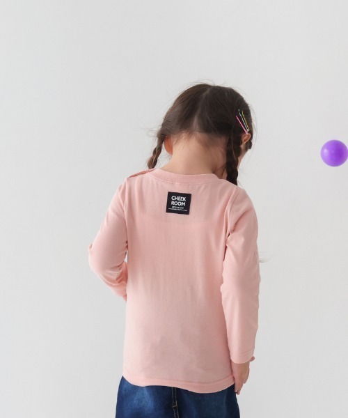 CHEEK ROOM（チークルーム）の「CHEEK ROOM/チークルーム パンケーキロングＴシャツ（Tシャツ/カットソー・キッズ・ピンク/ラベンダー/アイボリー・90cm/100cm/110cm/120cm/130cm/80ｃｍ）」の4枚目の写真
