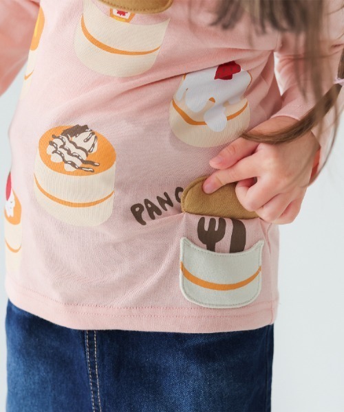 CHEEK ROOM（チークルーム）の「CHEEK ROOM/チークルーム パンケーキロングＴシャツ（Tシャツ/カットソー・キッズ・ピンク/ラベンダー/アイボリー・90cm/100cm/110cm/120cm/130cm/80ｃｍ）」の5枚目の写真