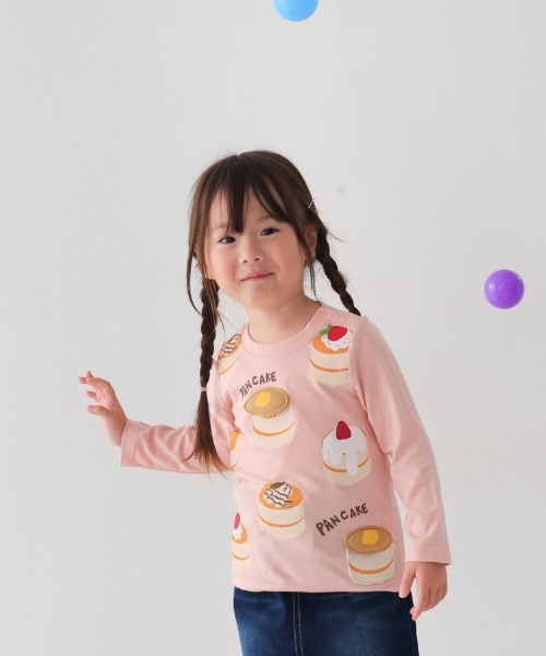CHEEK ROOM（チークルーム）の「CHEEK ROOM/チークルーム パンケーキロングＴシャツ（Tシャツ/カットソー・キッズ・ピンク/ラベンダー/アイボリー・90cm/100cm/110cm/120cm/130cm/80ｃｍ）」の10枚目の写真