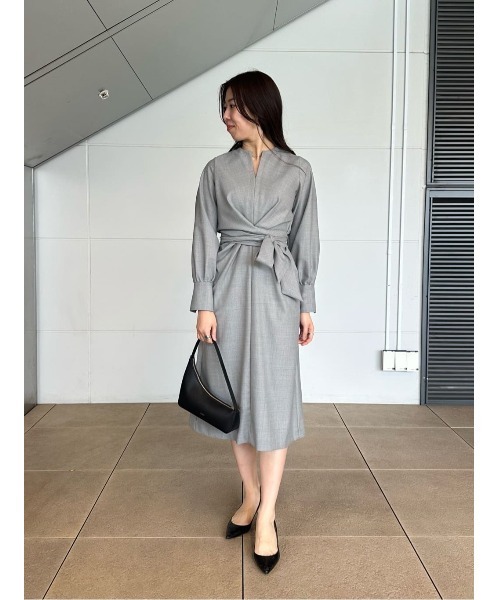 【新品未使用・現行品】ESTNATION ツイストリボンパールワンピース 36 ESTNATION / ツイストリボンパールワンピース《EXCLUSIVE