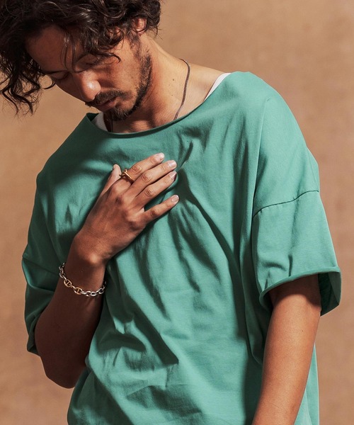 みーくん　 mt9431-ルーズネックカットソー（Tシャツ/カットソー）｜Jih