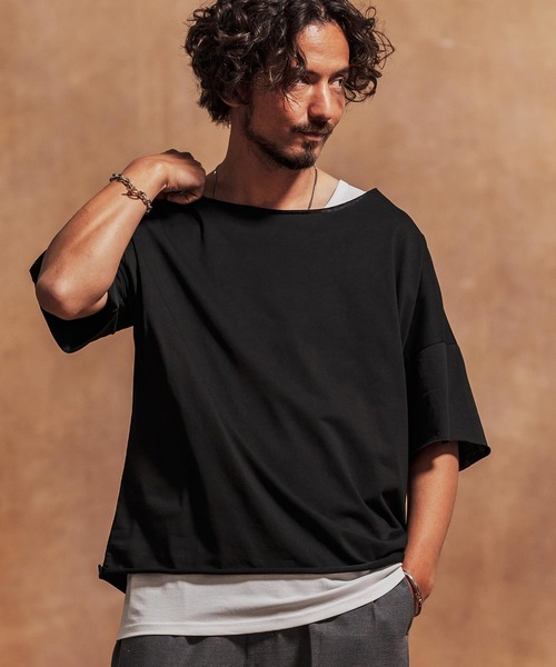mt9431-ルーズネックカットソー（Tシャツ/カットソー）｜Jih