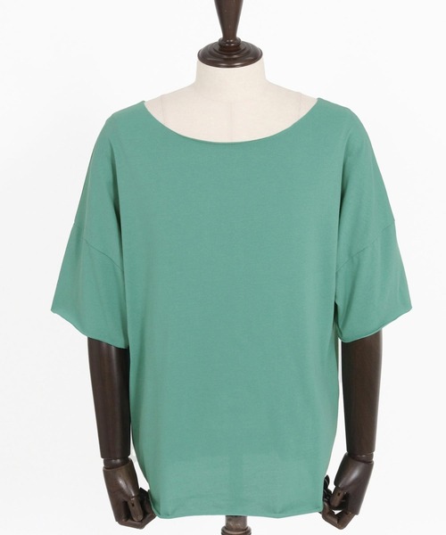 Jih Nunc(ジーヌンク)の「mt9431-ルーズネックカットソー(Tシャツ/カットソー・メンズ・グリーン/ピンク/ホワイト/ブラック・L/M/S)」の19枚目の写真