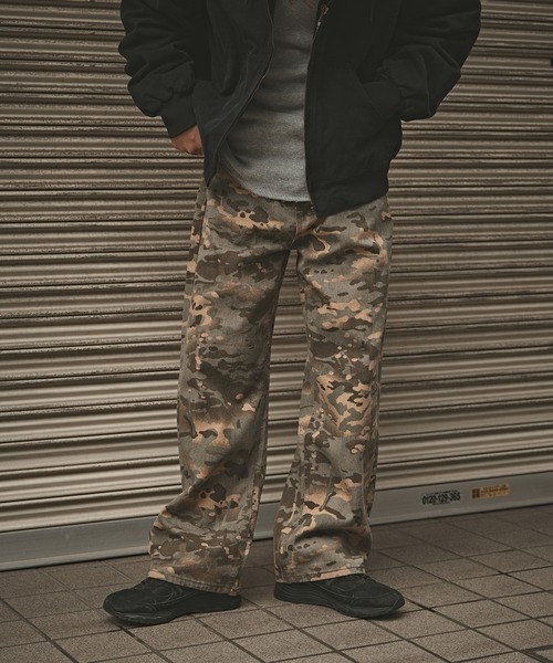 ALL RUNS（オールランズ）の「迷彩デニムパンツ（デニムパンツ・メンズ・ブルー系/イエロー系/ピンク系/カモフラージュ・S/M/L）」の7枚目の写真