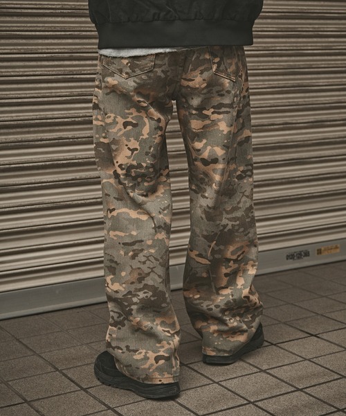ALL RUNS（オールランズ）の「迷彩デニムパンツ（デニムパンツ・メンズ・ブルー系/イエロー系/ピンク系/カモフラージュ・S/M/L）」の8枚目の写真